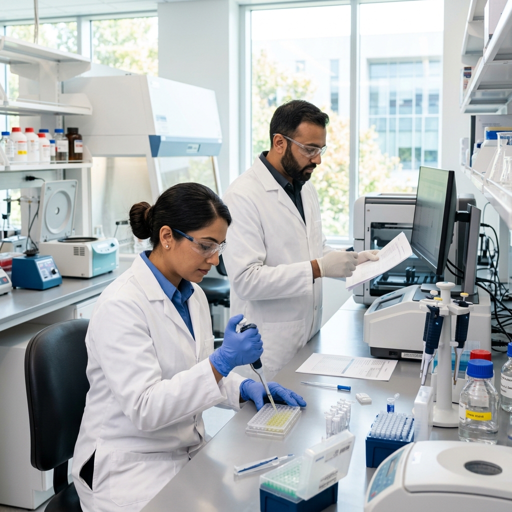 SLAB accredited laboratory professionals at work