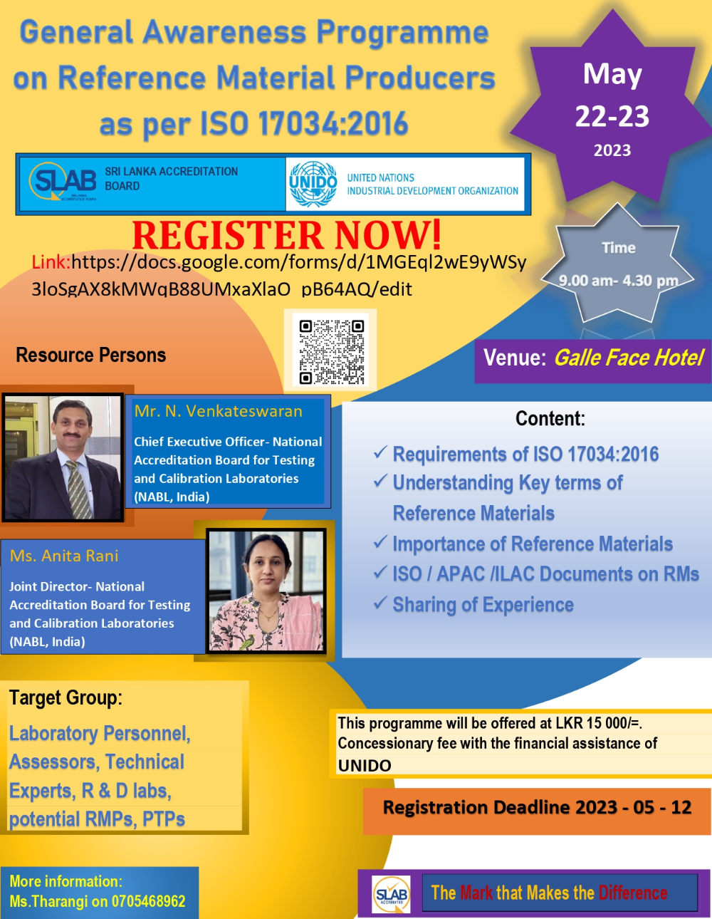 ISO 17034 Awareness Programme